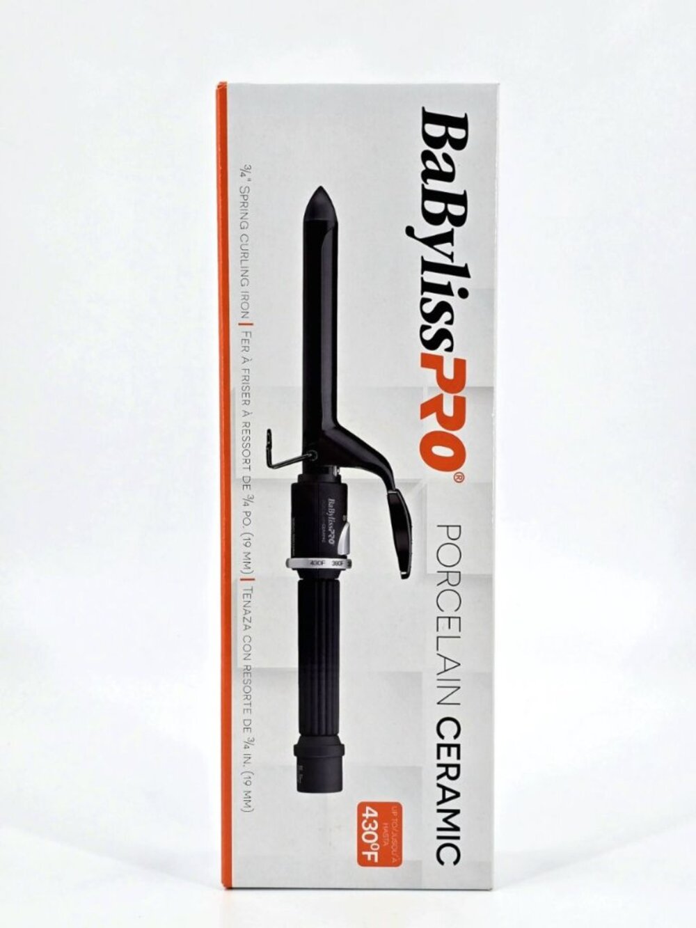 Babylisspro Curling Iron 0.75 in Spring Porcelain Ceramic Professional 3/4" - Picture 3 of 8